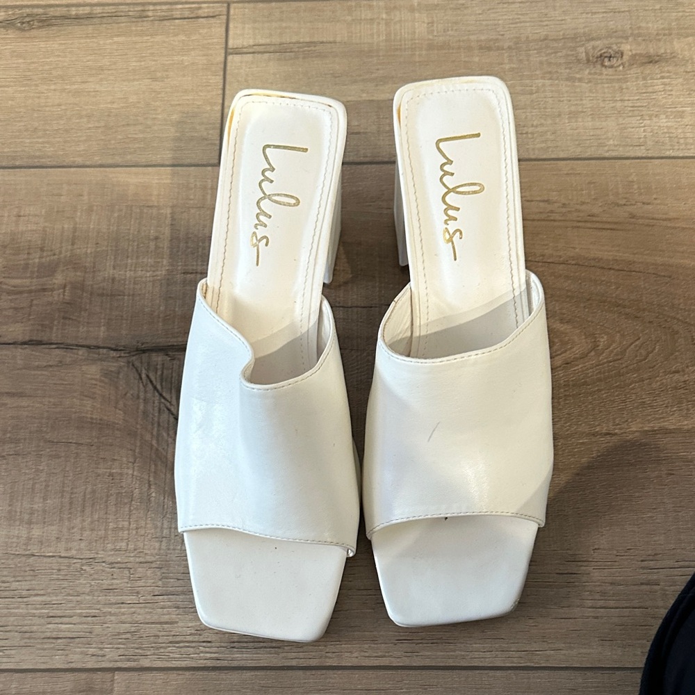Lulu's Cream Mules for Women